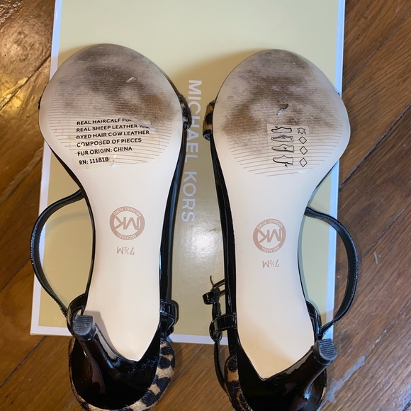 Leopard print patent leather mid print haircalf - Picture 5 of 7